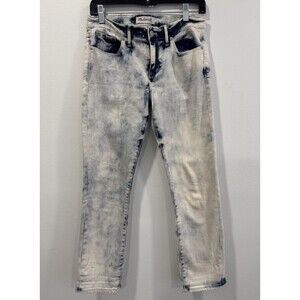 Madewell Light Storm Acid Wash Jeans Cropped Women's Size 28